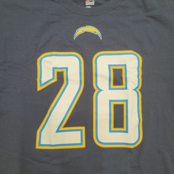 Melvin Gordon Los Angeles Chargers NFL T-Shirt Mens M (Tagged L) #28 Shirsey - Picture 2 of 5